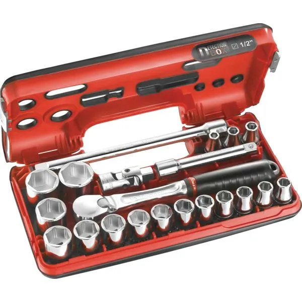 Cliquet et douilles 1/2'' coffret de 20 pièces SL.DBOX1PB