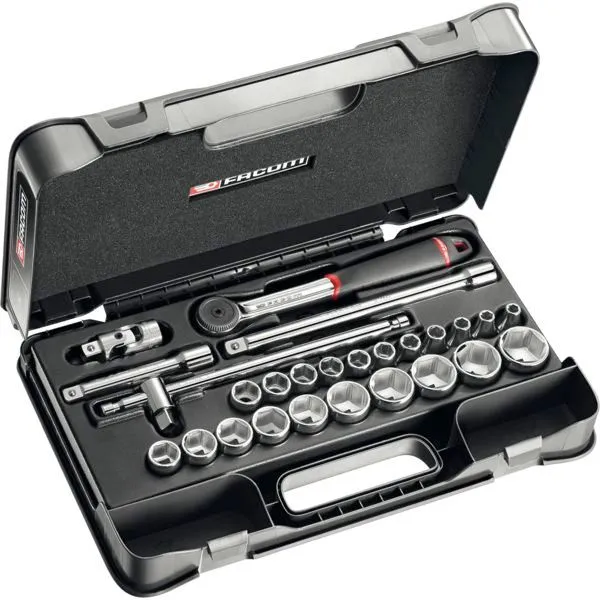 Cliquet et douilles 1/2'' coffret de 26 pièces S.161-4P6PB