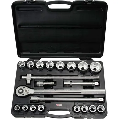 Cliquet et douilles 3/4'' coffret 21 pièces