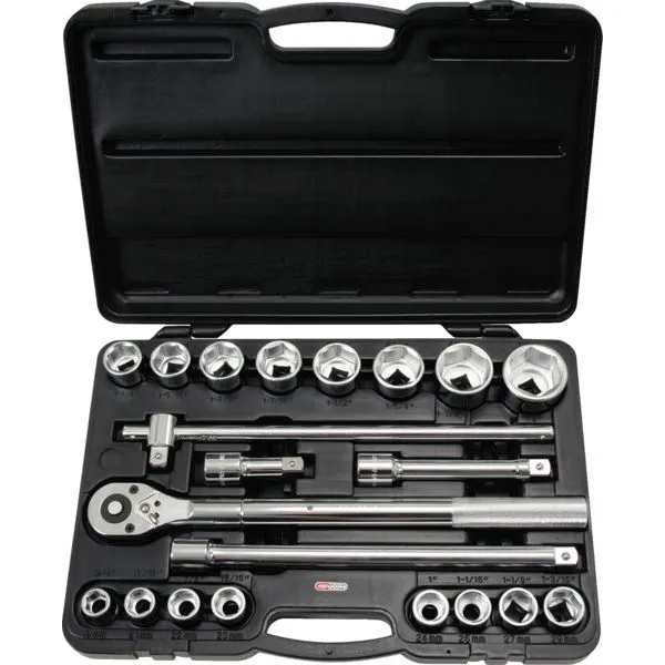 Cliquet et douilles 3/4'' coffret 21 pièces
