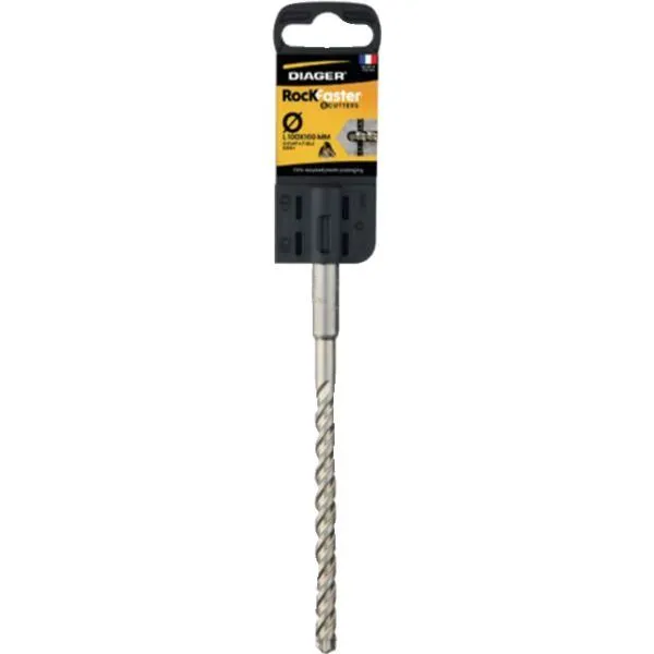 Foret béton ROCKFASTER Tête Carbure Monobloc compatible SDS-Plus