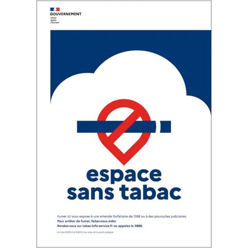 Panneau interdiction de fumer et vapoter