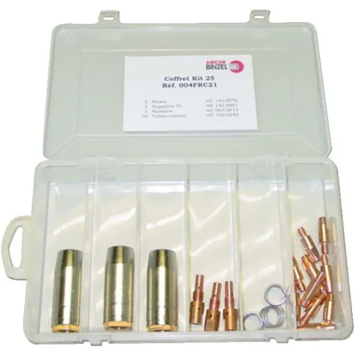 Pièces d'usure MIG MB25 Ø 1 mm en coffret