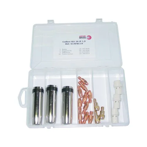 Pièces d'usure MIG MB36 Ø 1 mm en coffret