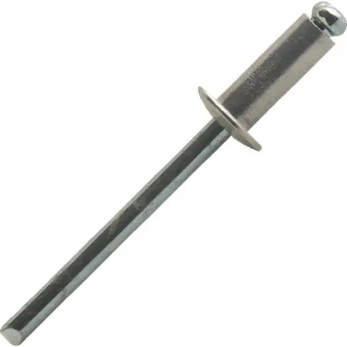 Rivet alu/acier tête plate