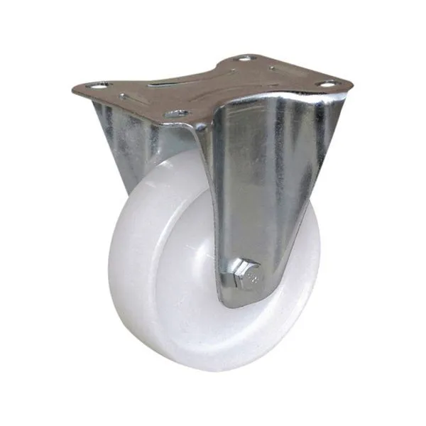 Roulette polypropylène blanc