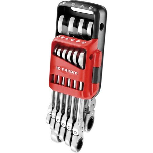 Clé mixte à cliquet tête articulée 467BF.JP10PB Jeu de 10