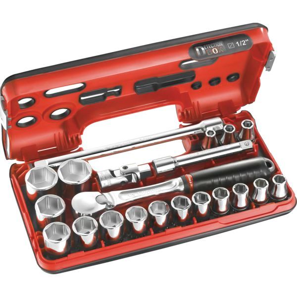 Cliquet et douilles 1/2'' coffret de 20 pièces SL.DBOX1PB