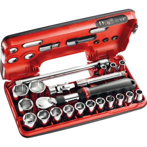 Cliquet et douilles 1/2'' coffret de 21 pièces SXL.DBOX1PB