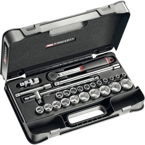 Cliquet et douilles 1/2'' coffret de 26 pièces S.161-4P6PB