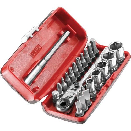 Cliquet et douilles 1/4'' coffret de 22 pièces R1PICOPB