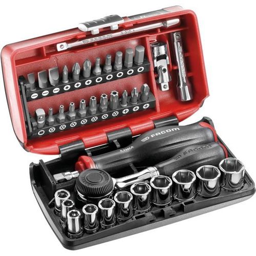 Cliquet et douilles 1/4'' coffret de 38 pièces R.360NANOPB