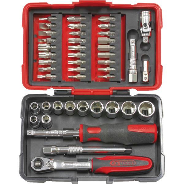 Cliquet et douilles 1/4'' coffret de 44 pièces