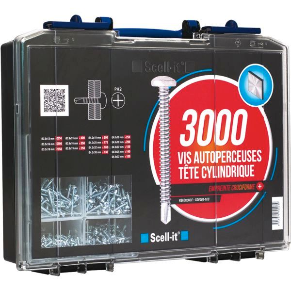 Coffret vis autoperceuse tête cylindrique 