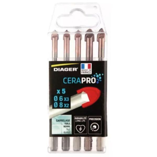 Coffret 5 forets Carrelage Cerapro