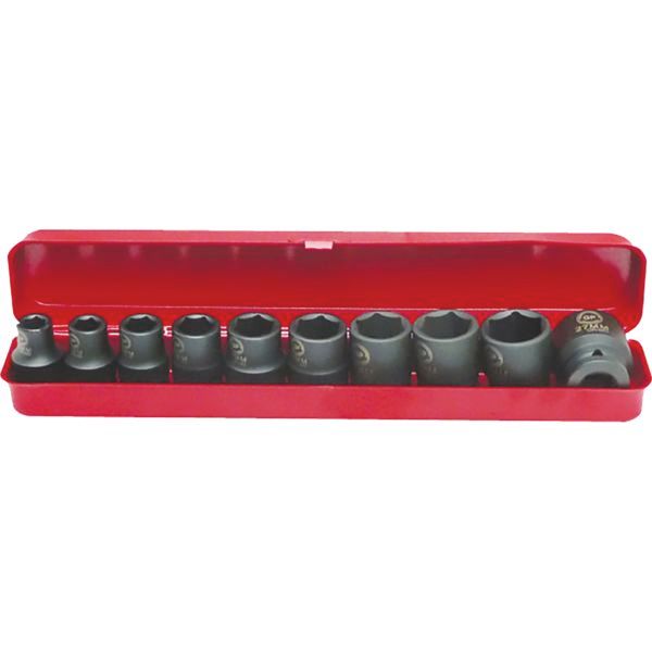 Coffret de douilles à choc 1/2"