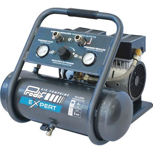 Compresseur portable silencieux 6 l - 3,66 m³/h