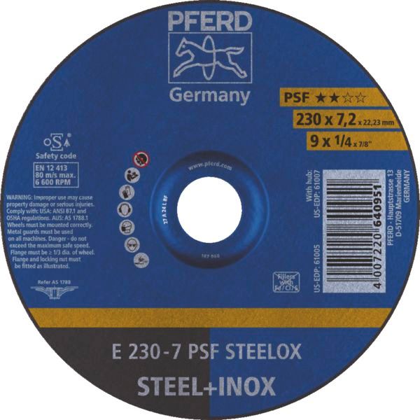 Disque à ébarber PSF Steelox