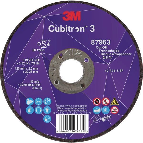 Disque à tronçonner 3M CUBITRON™ III