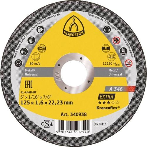 Disque à tronçonner A346 Extra