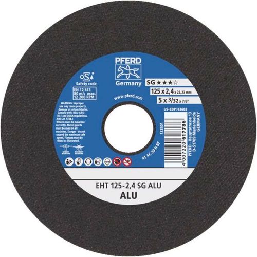 Disque à tronçonner alu SG