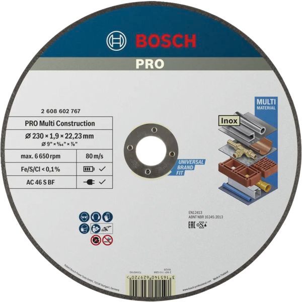 Disque à tronçonner Rapido MultiConstruction