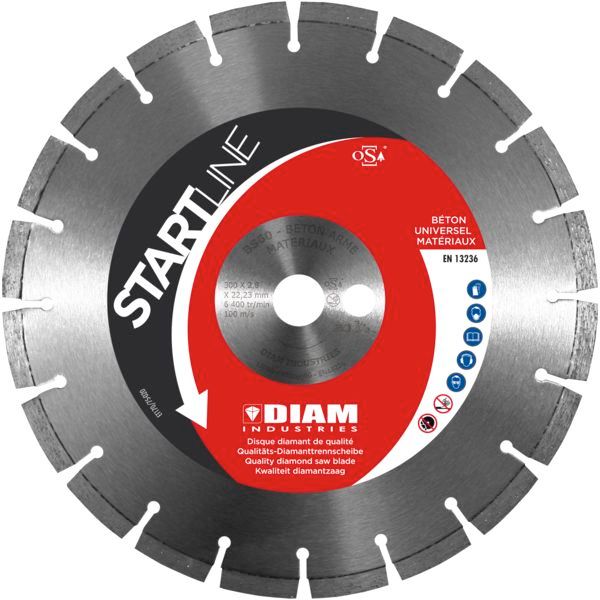 Disque diamant béton multi-matériaux BS60
