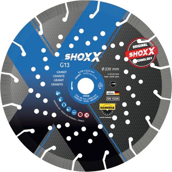 Disque diamant granit Shoxx G13