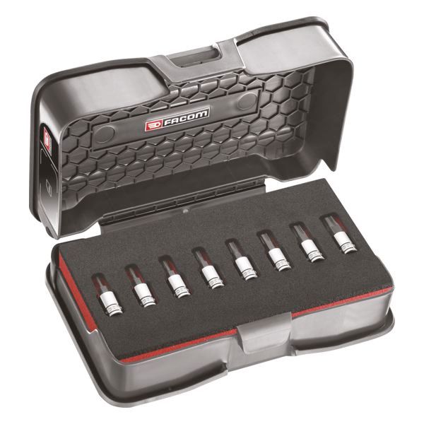 Douilles 1/4'' à embout OGV Grip RTM.J8MGRPPB coffret de 8 pièces