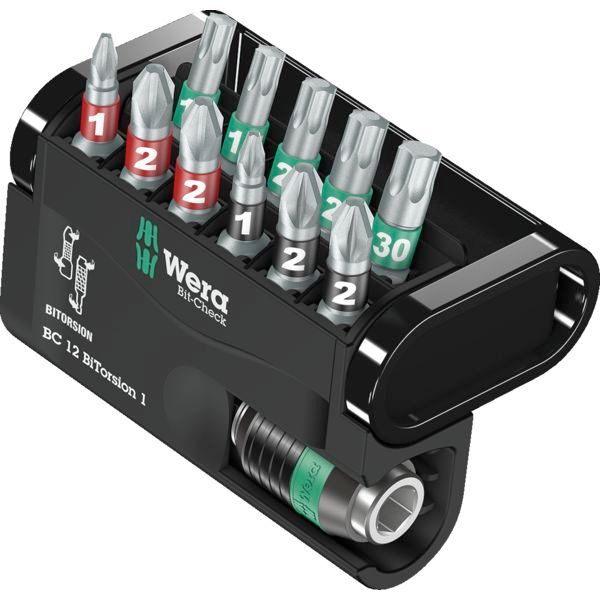 Embout de vissage Bit Check 12 biTorsion 1 coffret de 12 pièces