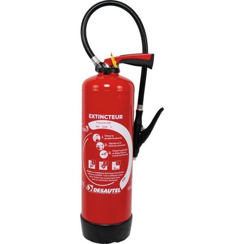 Extincteur poudre ABC avec support mural