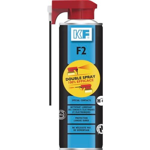 Nettoyant F2 spécial contact double spray