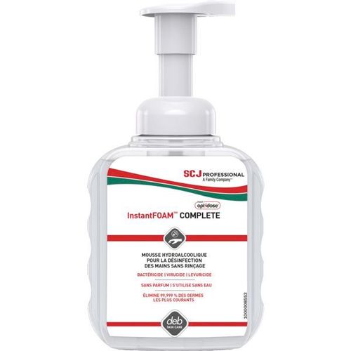 Mousse désinfectante InstantFoam Complete Optidose™
