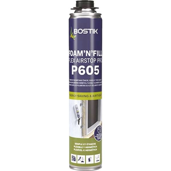 Mousse Polyuréthane flexible P605 FOAM'N'FILL AIRSTOP PRO