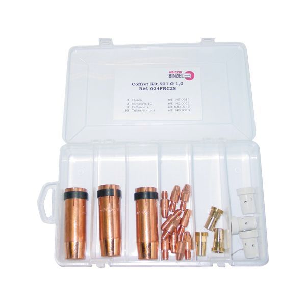 Pièces d'usure MIG MB501 Ø 1 mm en coffret