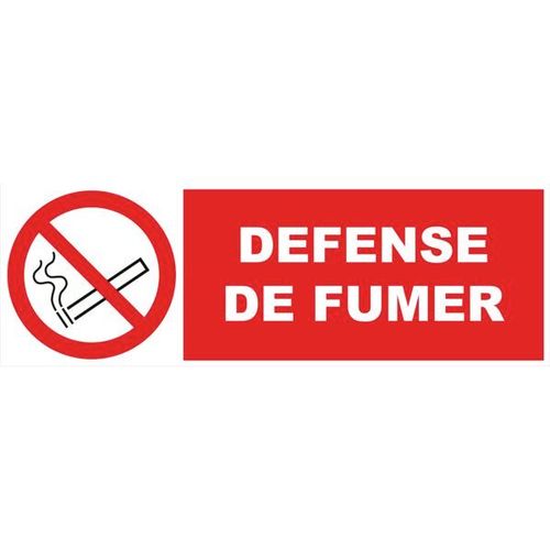 Panneau interdiction 450 x 150 mm