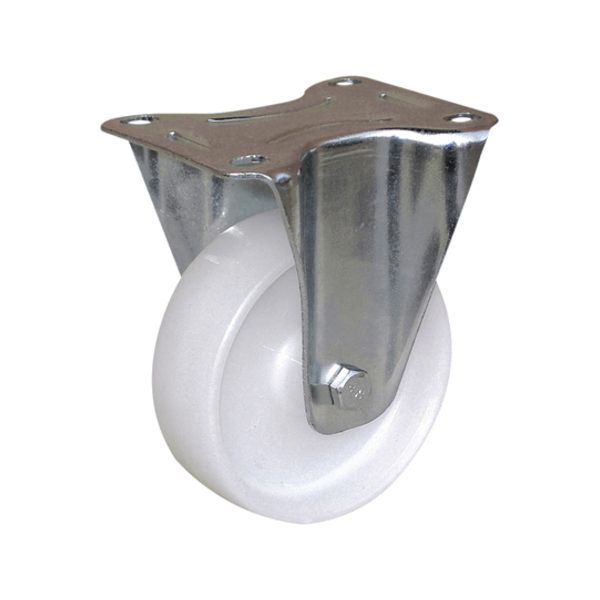 Roulette polypropylène blanc