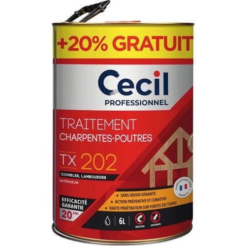 Traitement charpentes et poutres TX202